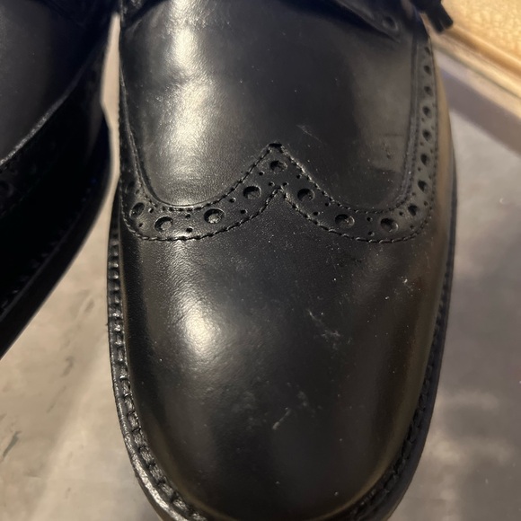 NWOB Clarks Wingtip Full Brogue Black Leather Oxford Men Shoes 11.5M - Picture 3 of 15